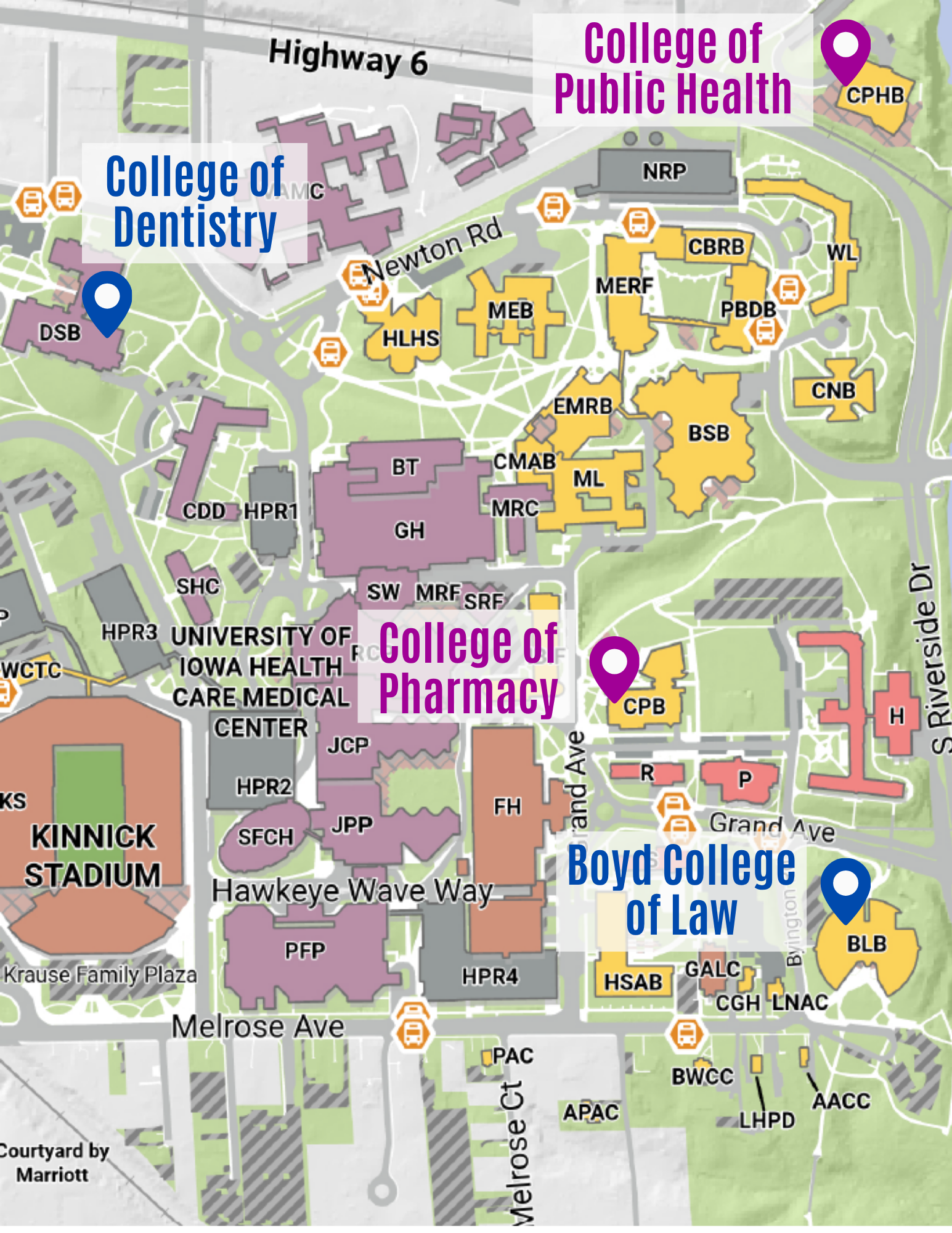 west campus locations