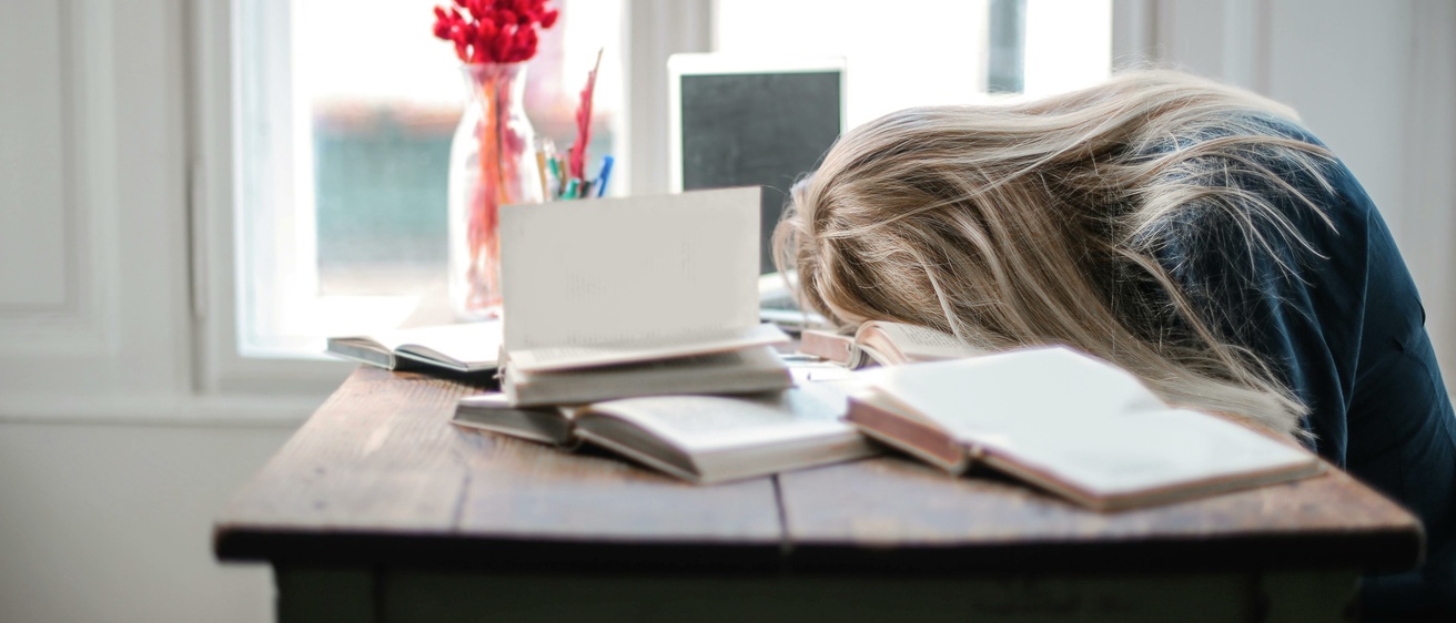 photo of a student sleep